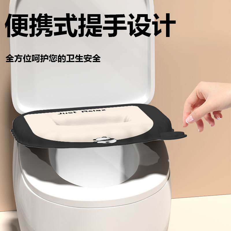 新しい厚手のトイレマット家庭用レースの水洗い可能な便座カバー四季通用防水トイレクッション|undefined