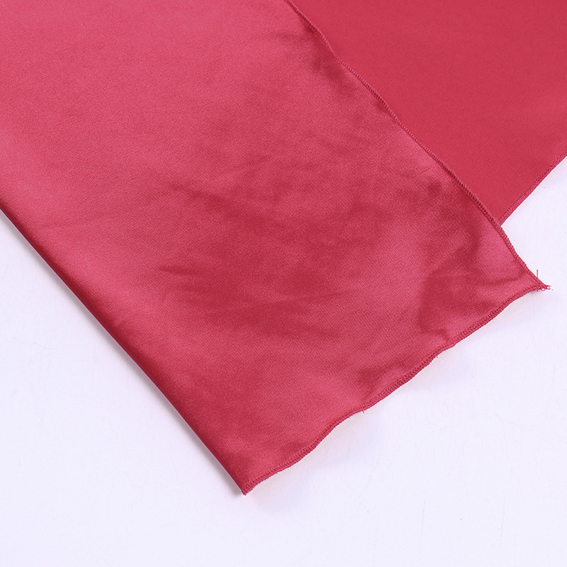 Elegant Women's Satin Pleated Maxi Dress With Side Split_voghion.com