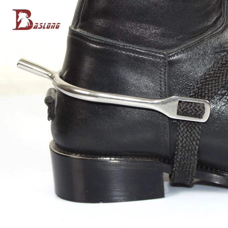 Equestrian riding spurs, long spurs, stainless steel, riding equipment, a pair, equestrian supplies, eight-foot dragon.