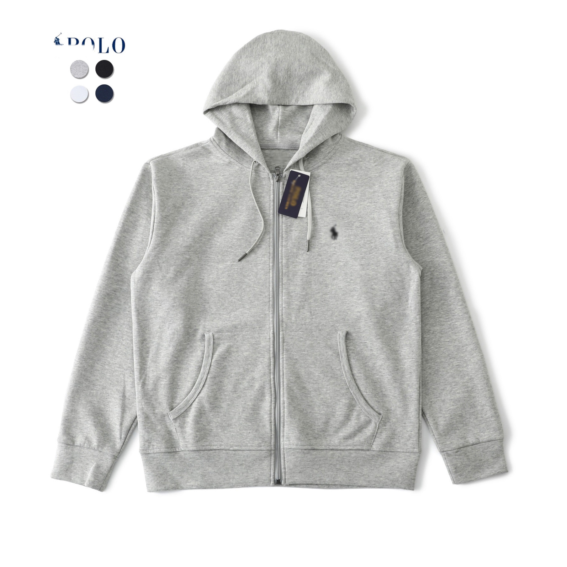 Ralph Lauren pambıq sviter, unisex, açıq ön dizayn