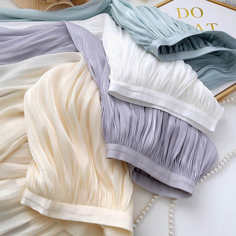 Carefully Selected Elegant Skirts for Women, Slim-Fitting Mid-Length A-Line Skirts, Draping and Flowing, Summer Organza Skirts Carefully Selected Elegant Skirts for Women, Slim-Fitting Mid-Length A-Line Skirts, Draping and Flowing, Summer Organza Skirts