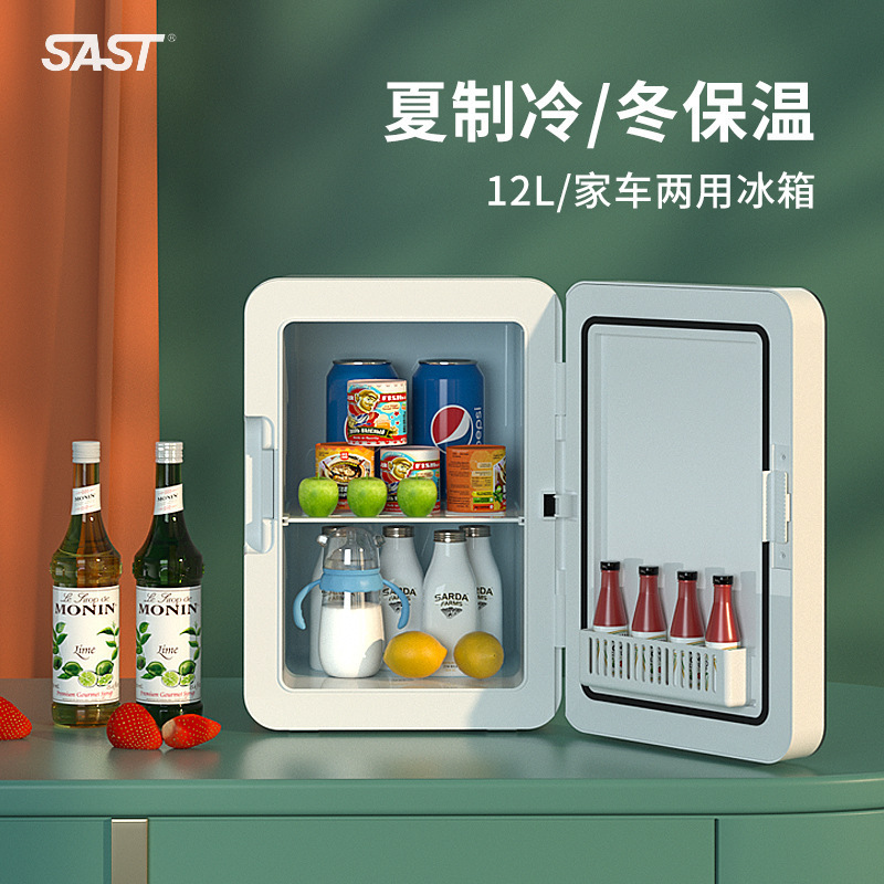 先科车载冰箱家用小型冷暖箱车家两用宿舍出租房迷你小冰箱冷藏箱|undefined