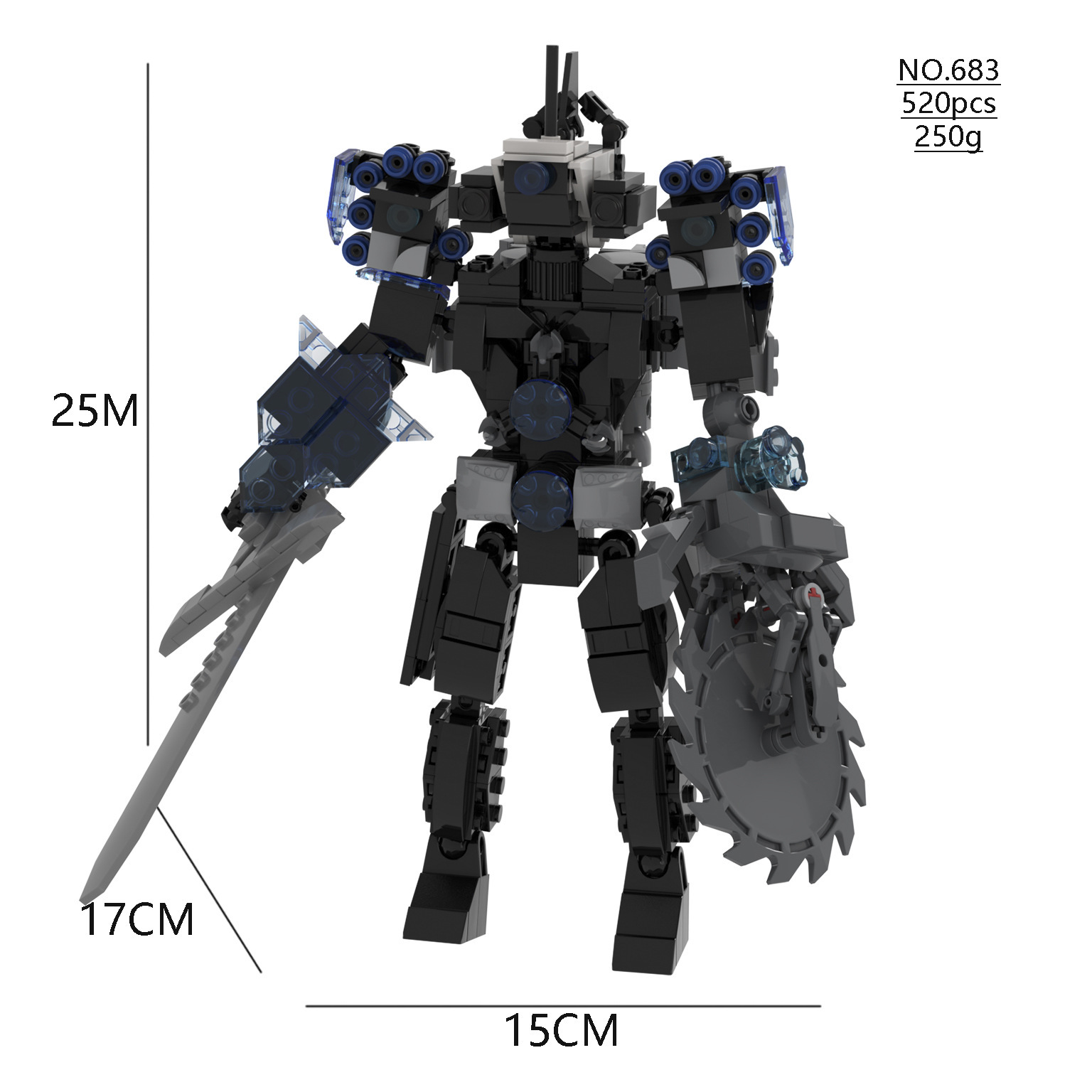 [Nuevo] Skibidi WC man building blocks Dark Audio man War Hammer Titan Monitor man building blocks