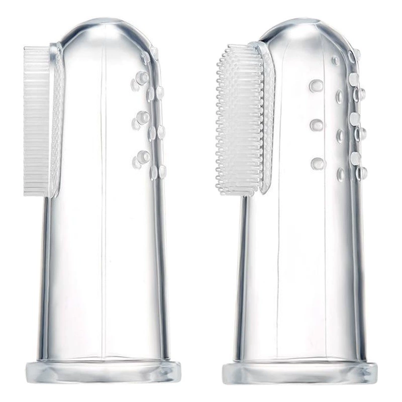 Детская зубная щетка Детский набор пальцев Зубная щетка Силиконовая детская 0-1-2-3 лет Детская Мягкая зубная щетка для тренировки волос