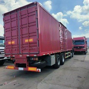 Used Howo 12-Wheel Box Truck Container Freight Truck for Sale