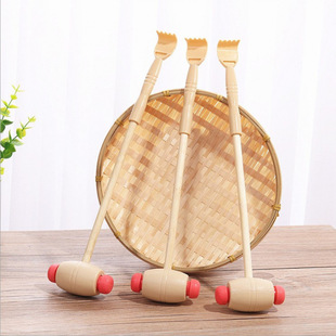 Back Massage Hammer with Wooden Handle, No Need to Ask for Help, Back Scratcher, Cervical Spine and Waist Massager, Tickle Scratcher