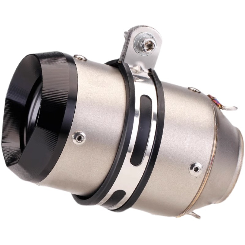 Motocicleta modificación horizonte Kawasaki gran desplazamiento frito calle titular de cigarrillos tubo escape fibra carbono corto AR accesorios etiquetado