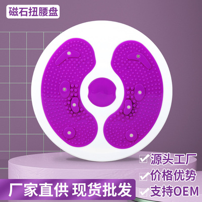 厂家供应家用小型多功能健身器材健腹器磁石按摩半月款月牙扭腰盘|ru