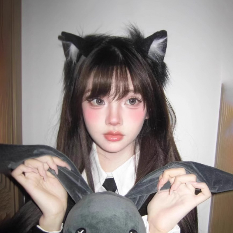 Kitten Probe Cat Ear Headband Cat Cos Ear Plush Hair Accessories Cute Hair Clips lolitaKC Headband Hair Accessories