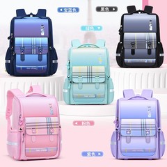 小学生向け軽量オックスフォード布製大容量ナイロンリュックサック、1～6年生向け、負担軽減、越境で人気