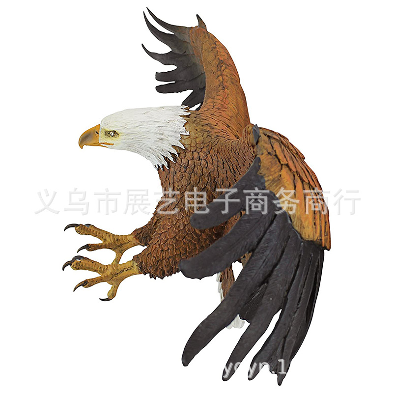 Artesanía de resina transfronteriza libre orgulloso americano escultura de pared de seda blanca colgante jardín patio Decoración