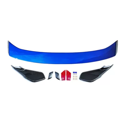 Rear Wing Hatchback Fixed Wind – Fixed wind wing - eleventh-generation-civic-hatchback-unlimited-spoiler-dazzling-blue-and-black