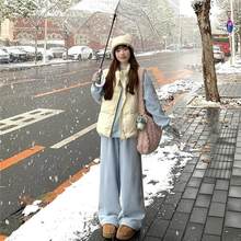 三件套装女款冬季穿搭女卫衣加厚棉服马甲外套百搭休闲裤一整套潮