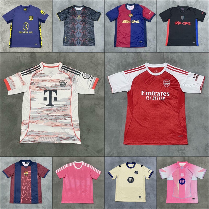 2526 Club Football Jerseys: Ajax, Arsenal, Paris, Barcelona, River Plate, Lyon, Wolves, Thai Edition Jerseys