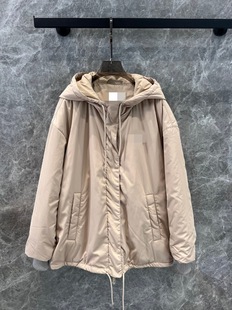 Xiaozhong Autumn and Winter New Women's high quality Hooded Drawstring Down Jacket Jacket Lightweight Warm Loose Version