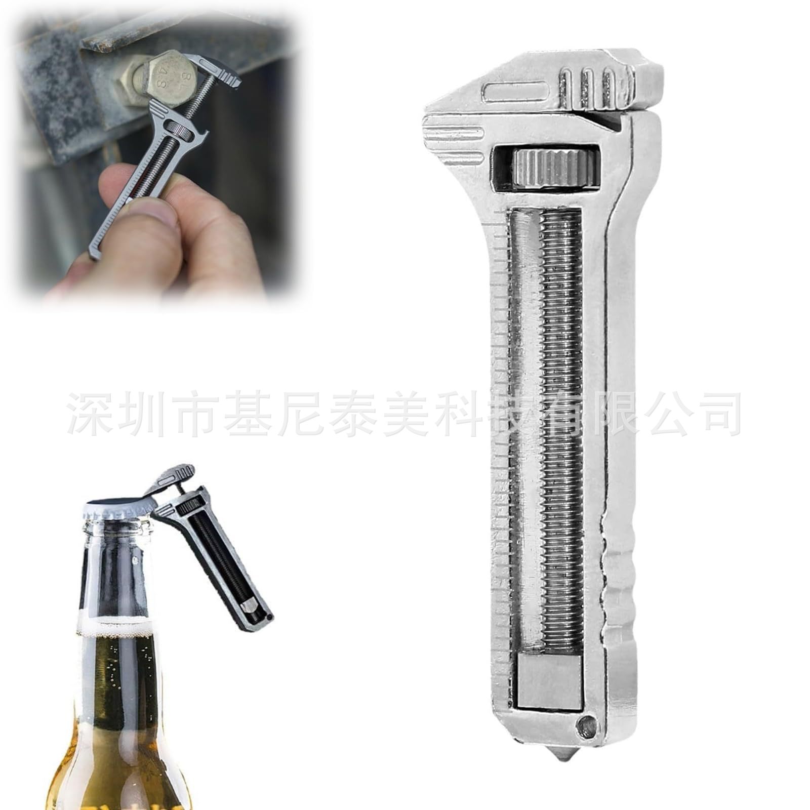 触手可及的  compact titanium multitool  紧凑型锌和铝多功能刀