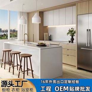 Foreign Trade Export to Australia Whole House Custom Cabinets Stove Cabinets Integrated Cabinets Foshan Factory Direct Sales Engineering Kitchen Cabinets
