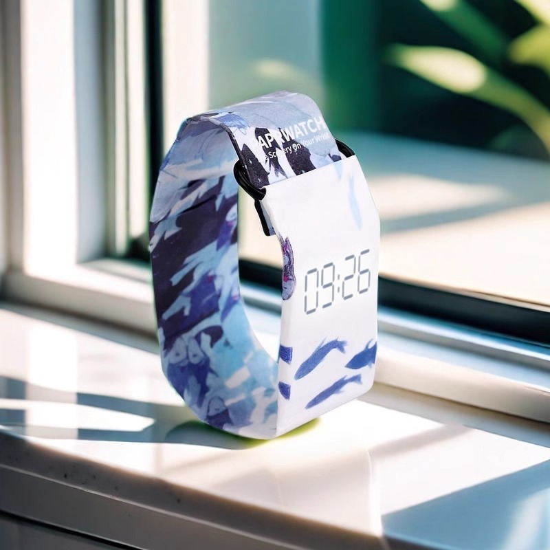 纸手表Papr watch男学生电子男童潮流创意纸质网红表批发礼品