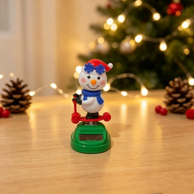 interior shake head decorations – Car ornaments - 5510cm-gross-weight-39g-skateboard-snowman-with-packaging-double-sided-stickers