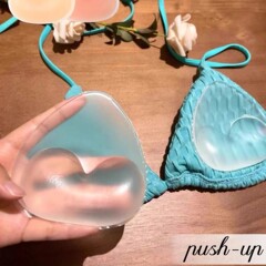 隐形透明硅胶胸垫加厚比基尼泳衣插片小胸显大可重复使用跨境爆款