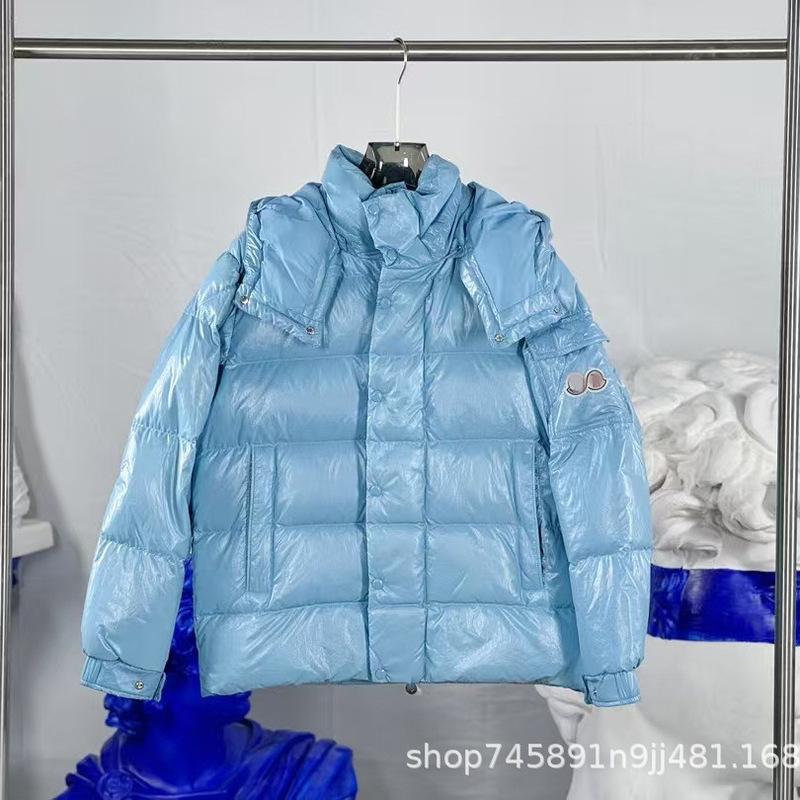 High Version in Stock m's Classic 70Th Anniversary Maya Double-Label Lacquered Nylon Detachable Hat down Jacket High Version in Stock m's Classic 70Th Anniversary Maya Double-Label Lacquered Nylon Detachable Hat down Jacket