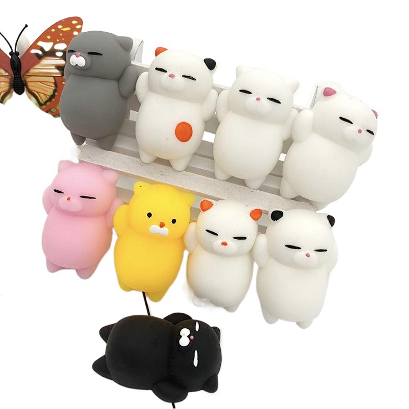 Cute decompression vent dumplings spoof vent decompression toys pinch music stall toys students small gifts