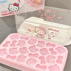 Hellokitty硅胶冰格卡通食品级按压冰块模具家用制冰储冰盒三丽鸥