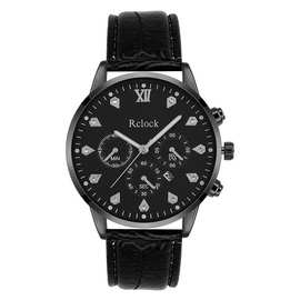外贸爆款假三眼镶钻男士日历商务手表PU皮带休闲Rclock手表男现货