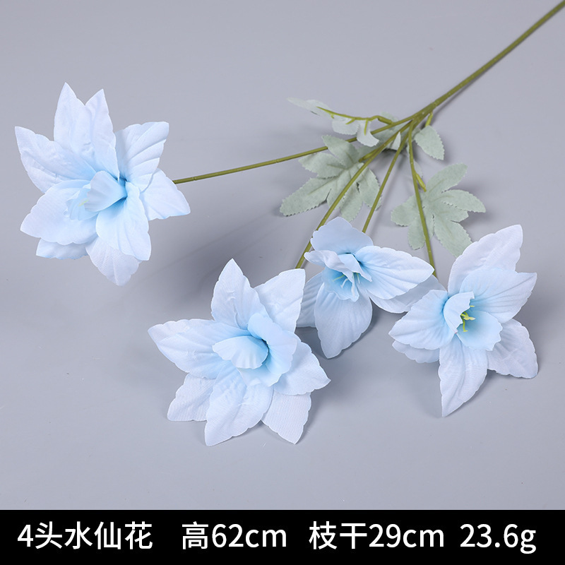 蓝色系仿真花婚礼婚庆场地场景布置道具装饰花艺花材花束假花批发|undefined