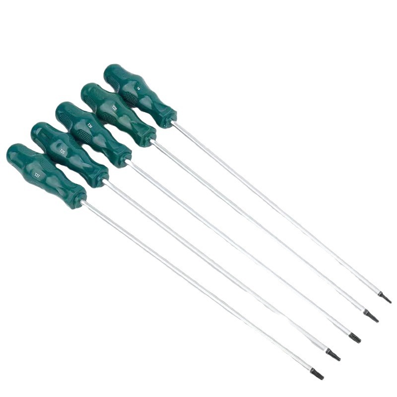 Destornillador de patrón alargado T15 T20T25 t27T30 flor de ciruelo destornillador de arroz de seis flores tornillo hexagonal