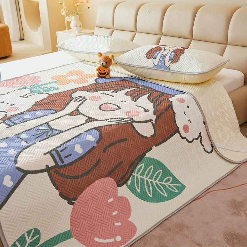 Летний шелковый коврик, складной набор для учеников начальной школы, 3 предмета
