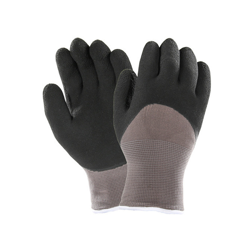 海太尔80-237防寒手套 耐磨弹性好防水 乳胶起皱绒里防寒手套