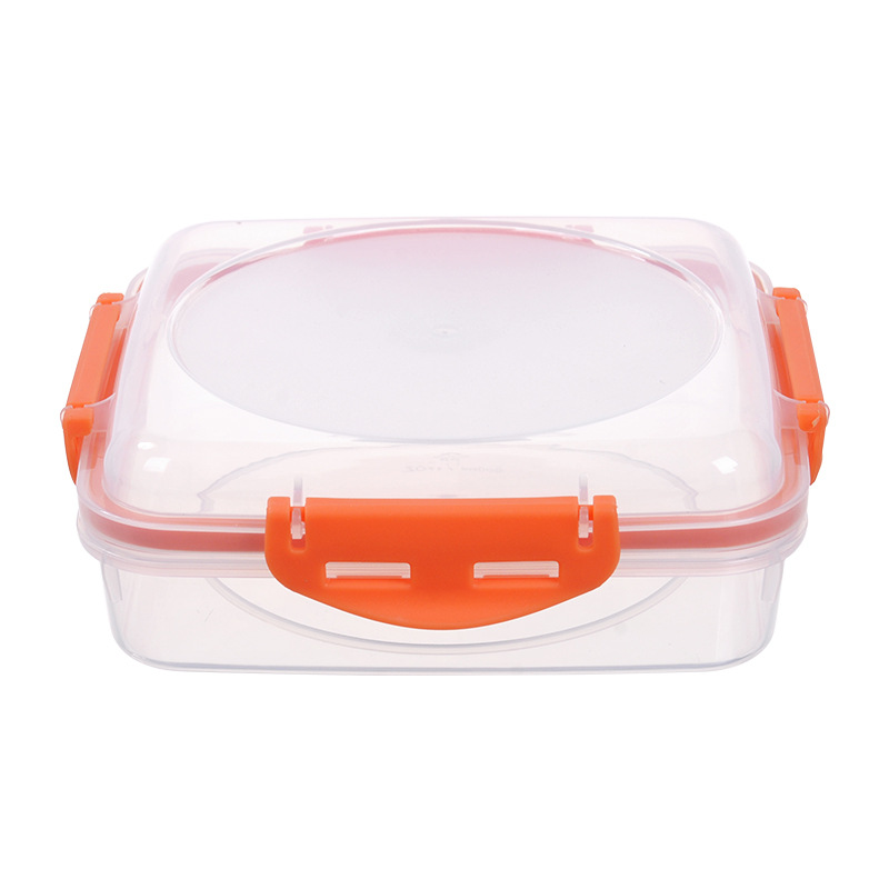 Sándwich caja de almuerzo de grado alimenticio pan crujiente sushi bola de arroz desayuno tostadas caja de embalaje al aire libre microondas