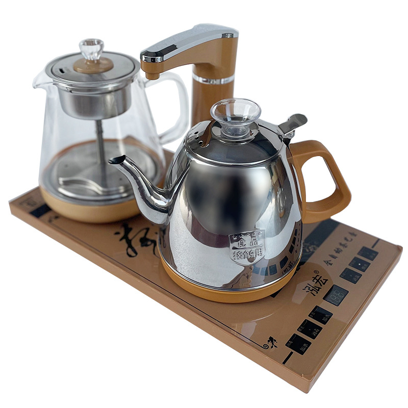 20*37cm 금 스테인레스 스틸 주전자 + 찻주전자 전체 세트