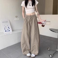 美式复古弯刀牛仔裤2025秋季新款高腰宽松阔腿休闲拖地裤长裤女潮