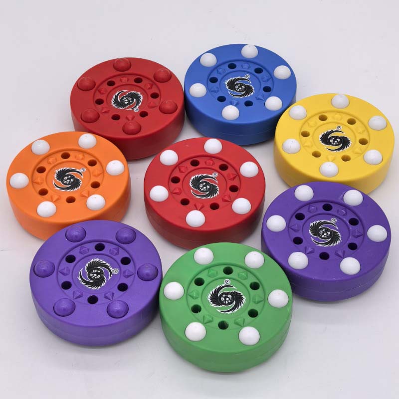 Six-bead diamond-patterned land hockey ice hockey training puck hockey round ball roller skates inline roller skates
