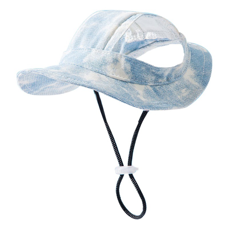 Mascota perro divertido atado-teñido pescador sombrero gato cuatro estaciones universal fotografía sol sombrero protección solar lindo sombrero de peluche image 1