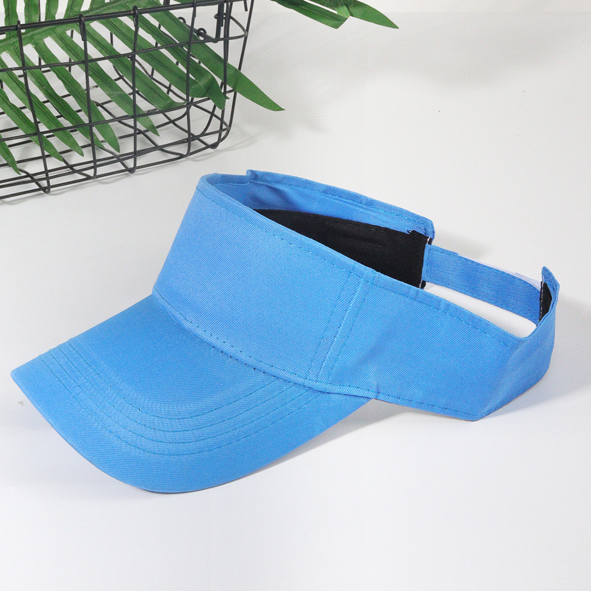 Unisex Solid color light plate empty top cap sunblock shade casual dopamine-color fashion trend men's and women's baseball caps_voghion.com