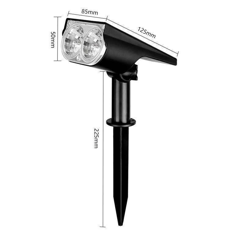 Foser solar, farola impermeable al aire libre, lámpara de césped, iluminación de paisaje para el hogar, lámpara de jardín, lámpara de jardín, lámpara de árbol