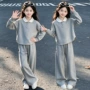 翻领春秋女童儿童套装