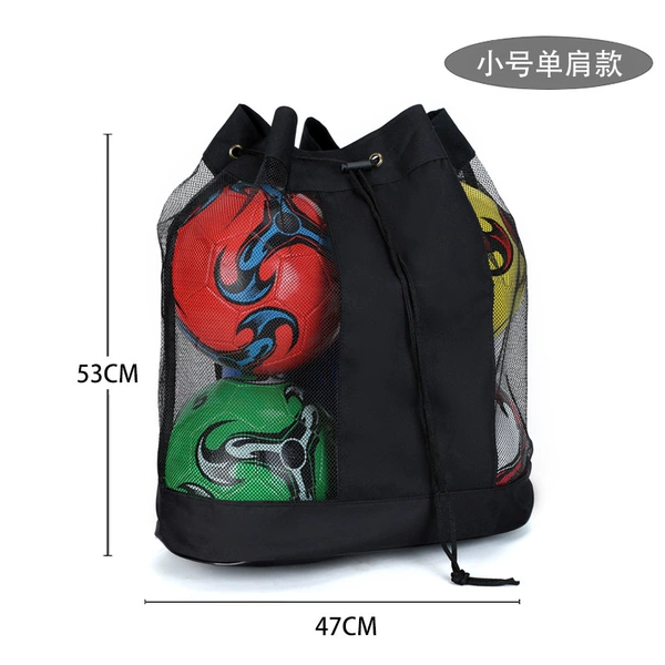 Black small size can hold about 5 balls on one shoulder