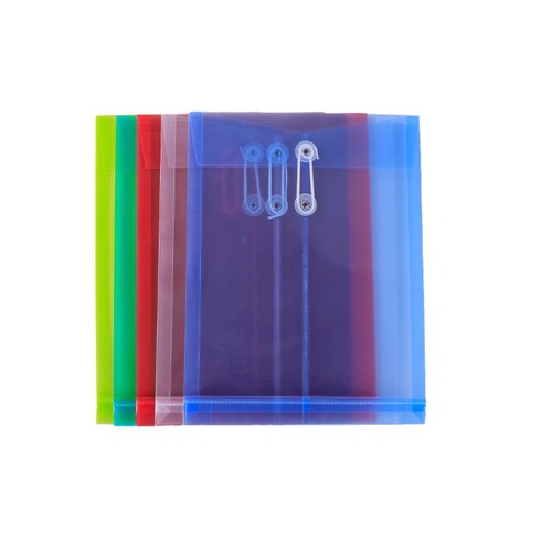 Transparent document bag, student exam a4 information bag, rope wrapped pp portfolio bag, exam stationery storage bag, portfolio bag