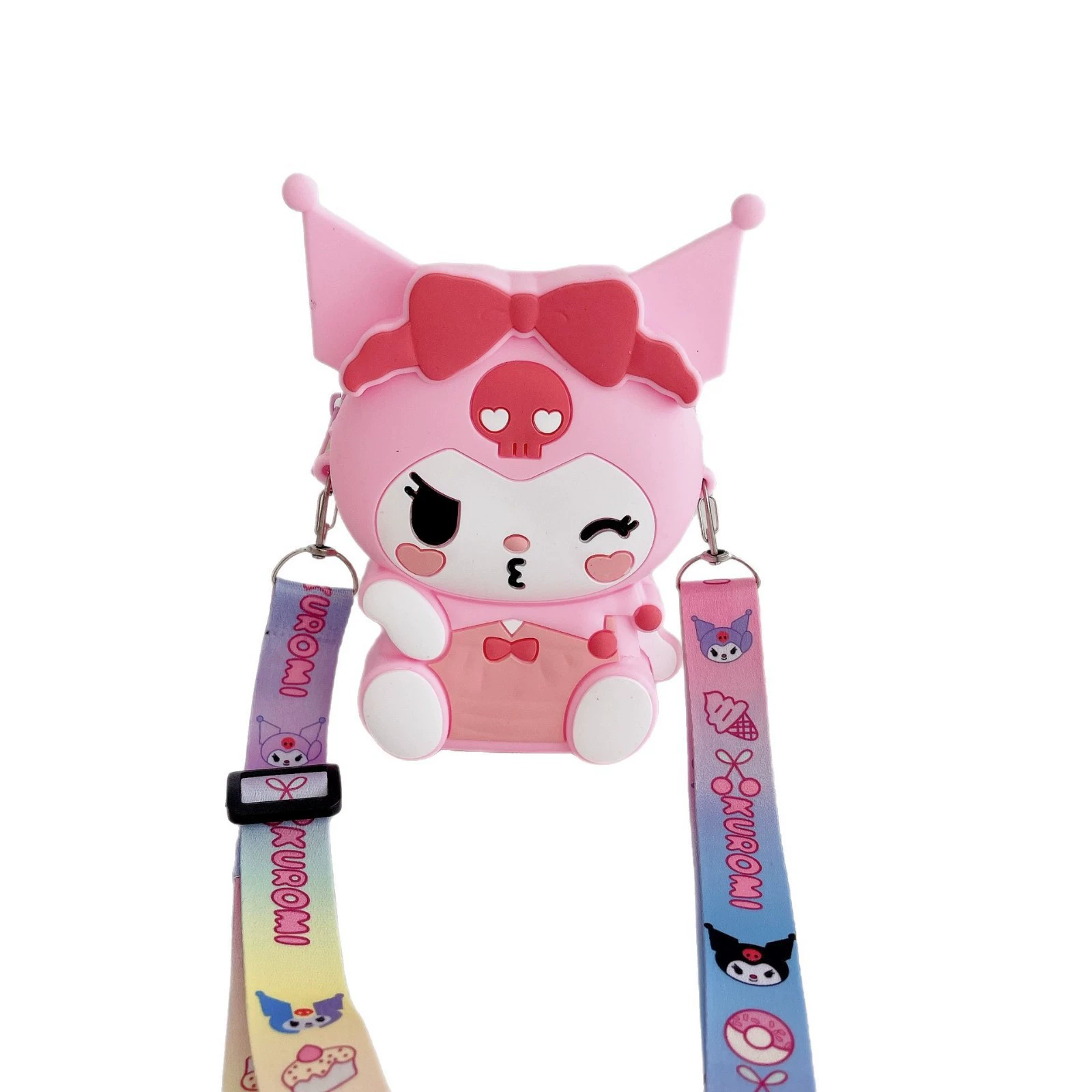 Children's bag, cartoon brand wallet, fashionable silicone shoulder bag