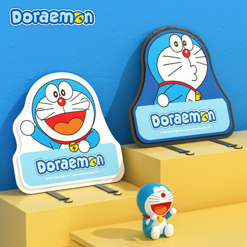 Car Anti-Kick Mat Original Doraemon Children's Seatback Dirt Protection Mat Cute Kartoon Rear Seat Anti-Kick Mat