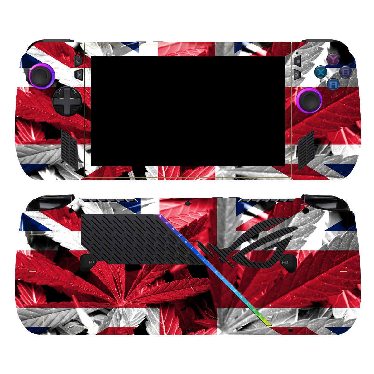 Защитная наклейка-оболочка для игровой консоли Asus ROG ALLY X, цветная пленка-скин для портативного устройства