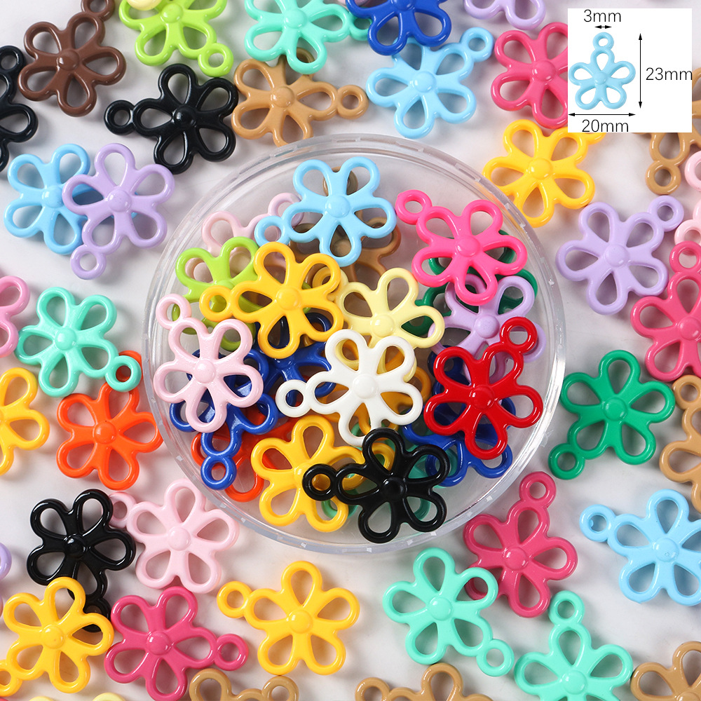 78# hollow flower hanging beads