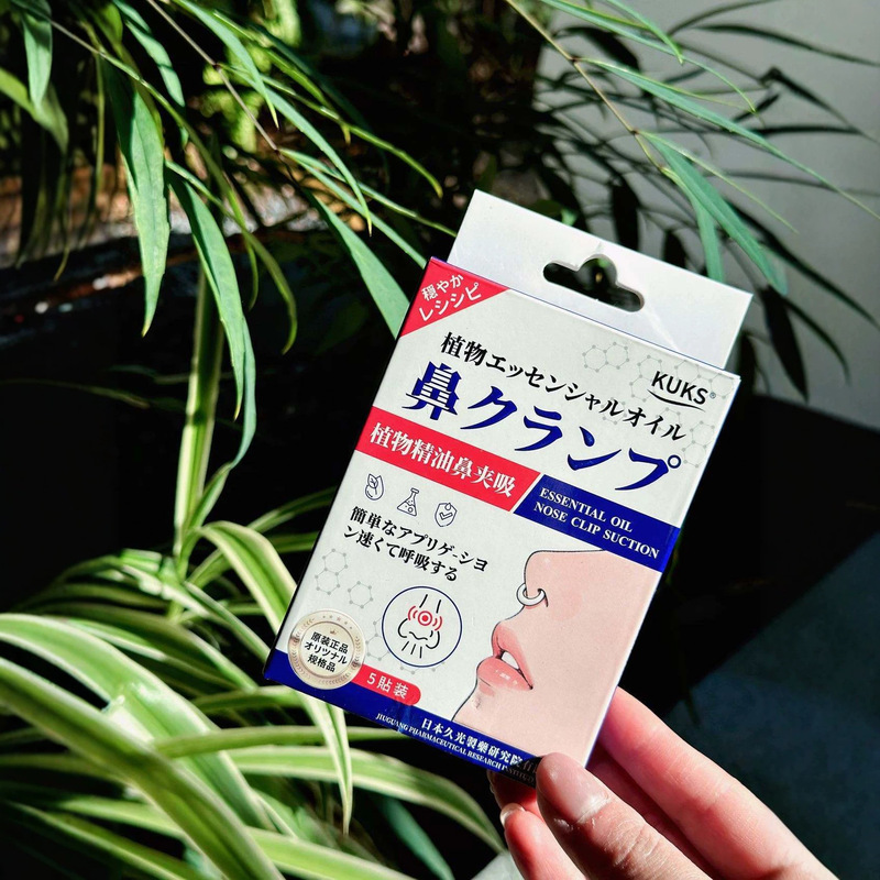 Kuks·Plant Essential Oil Nasal Clip Nasal Patch to Assist with Ventilation, Relieve Nasal Congestion and Dryness, Nasal Comfort, 5 Pieces/Box