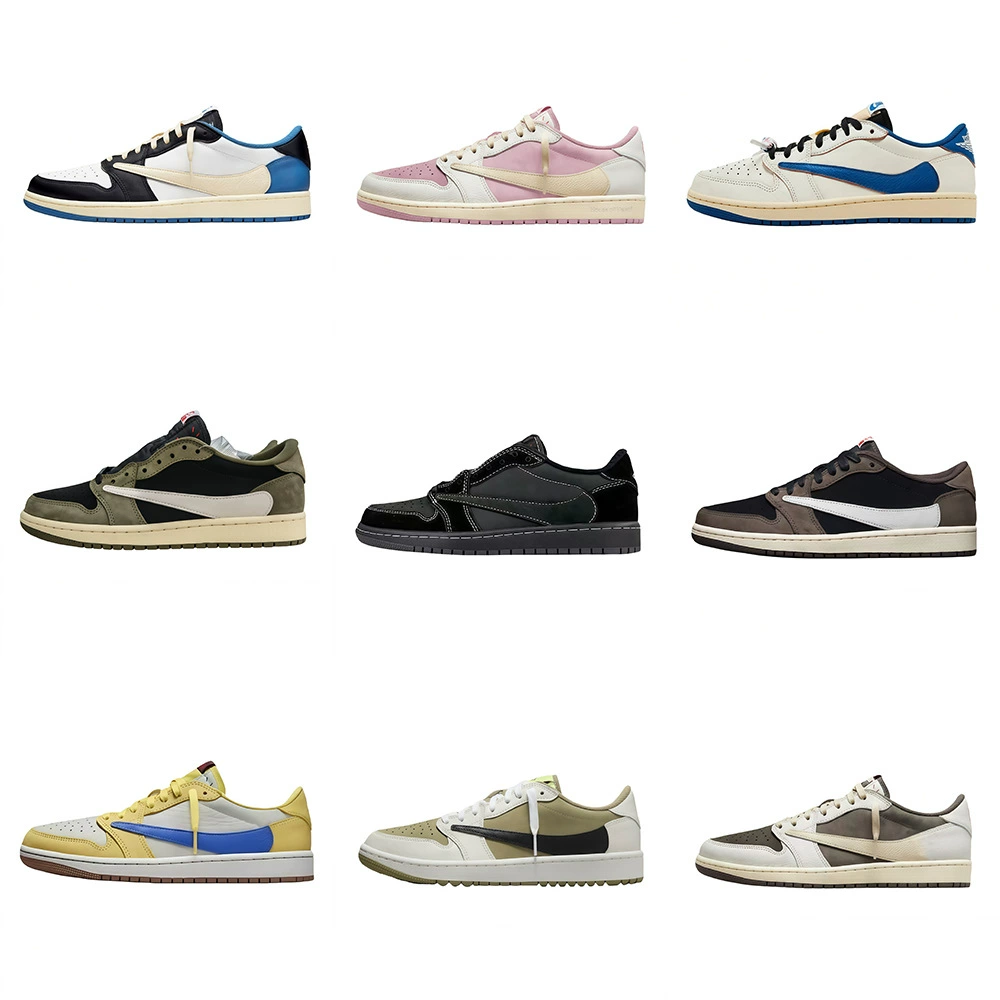 Putian Pure Original Cross-Border Aj1 Low-Top Reverse Hook Jordan 1 Wear-Resistant Non-Slip Shock-Absorbing Casual Versatile Unisex Sports Basketball Shoes