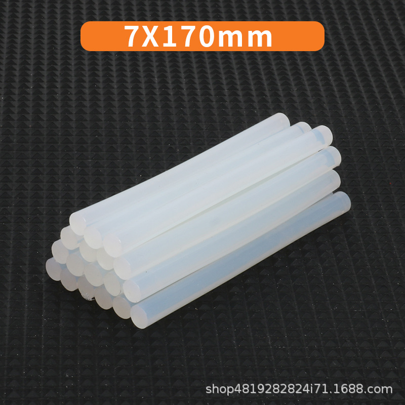 Pistola de pegamento de fusión en caliente, pistola de fusión en caliente de 7mm hecha a mano para el hogar, pistola de pegamento de varios colores, pistola de pegamento de barra de pegamento de bricolaje pequeña