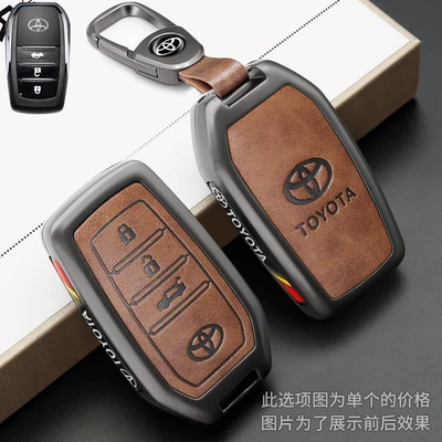 of Toyota Avalon Key Covers, Car key bag - type-a-arc-buckle-black-brown
